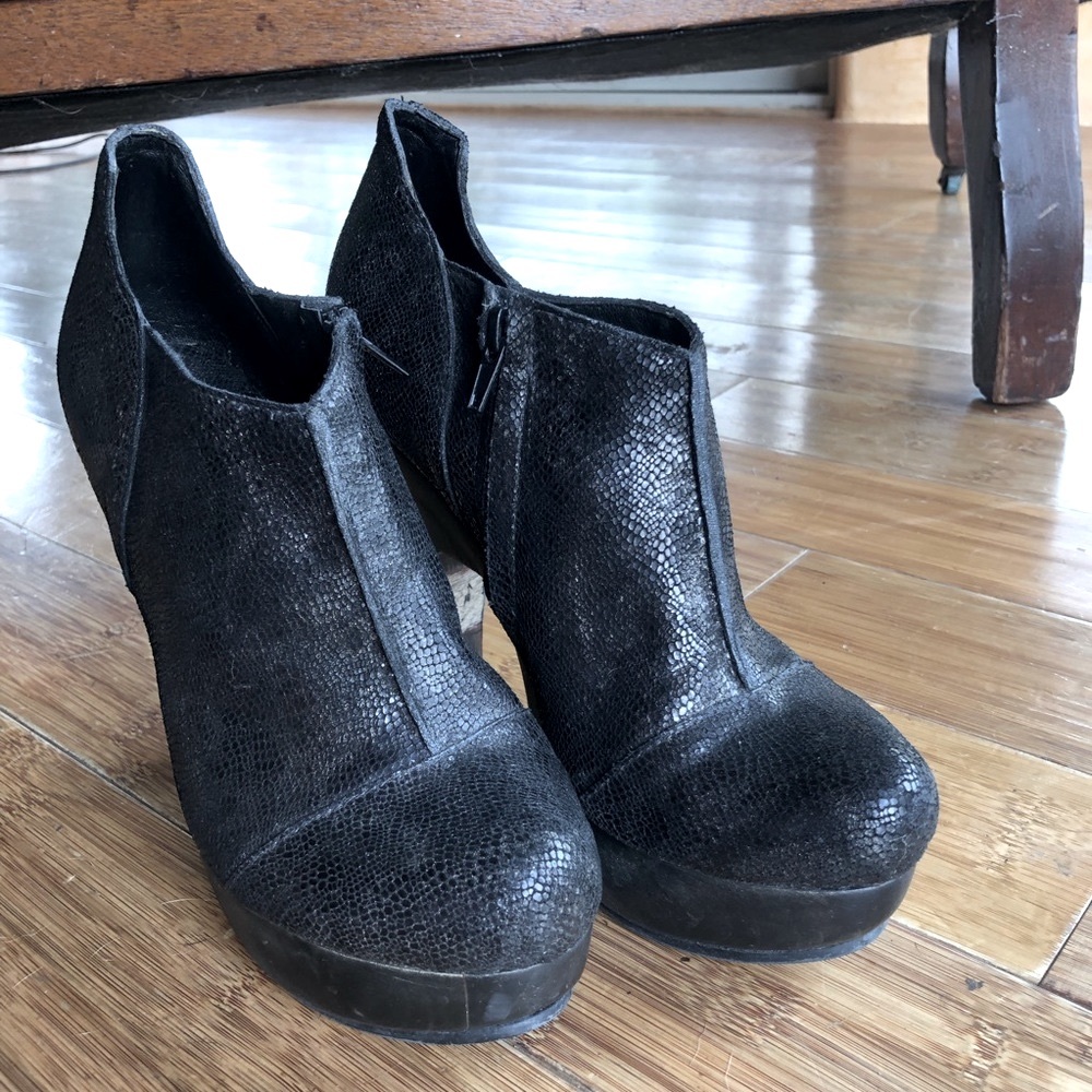 Calleen Cordero Studded Platform Leather Heel Ankle Boots NWOT - Picture 5 of 6